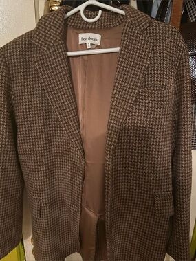 Heartloom Brown Houndstooth Blazer